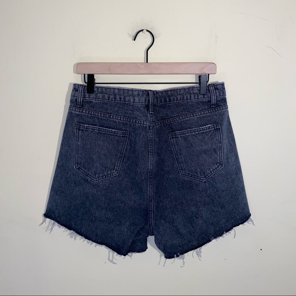 NWT BLUE BUTTERCUP high waist mom shorts Sz L - Picture 2 of 5